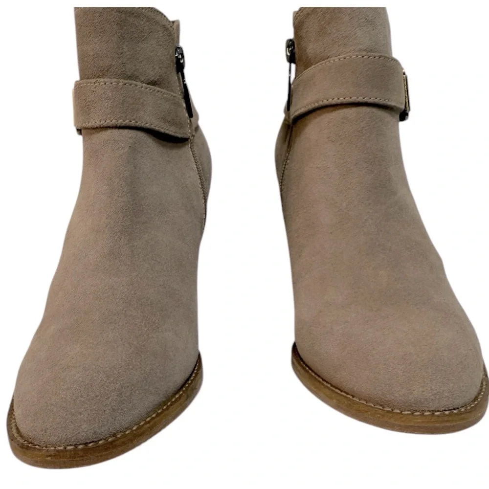 Blondo Natalia Suede Waterproof Ankle‎ Boot Bootie Tan Size 9.5